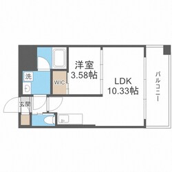 プレジオ弁天町EUROの物件間取画像